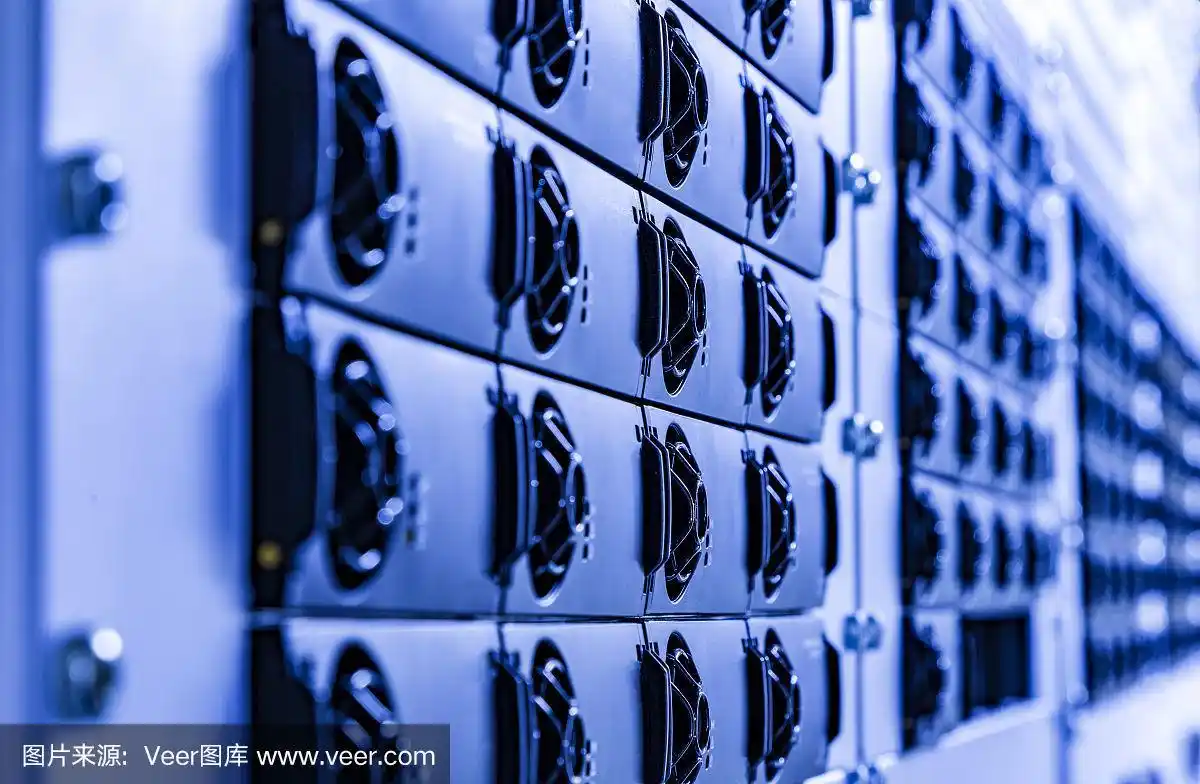A close-up view of a high-performance ASIC miner in action, showcasing its intricate circuits and cooling systems
